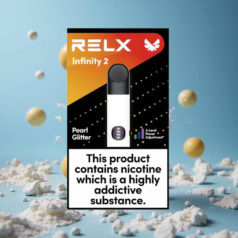 RELX Infinity 2 600-650 puševa Pearl Powder (Biserni Prah) 19 ml Serbia vape