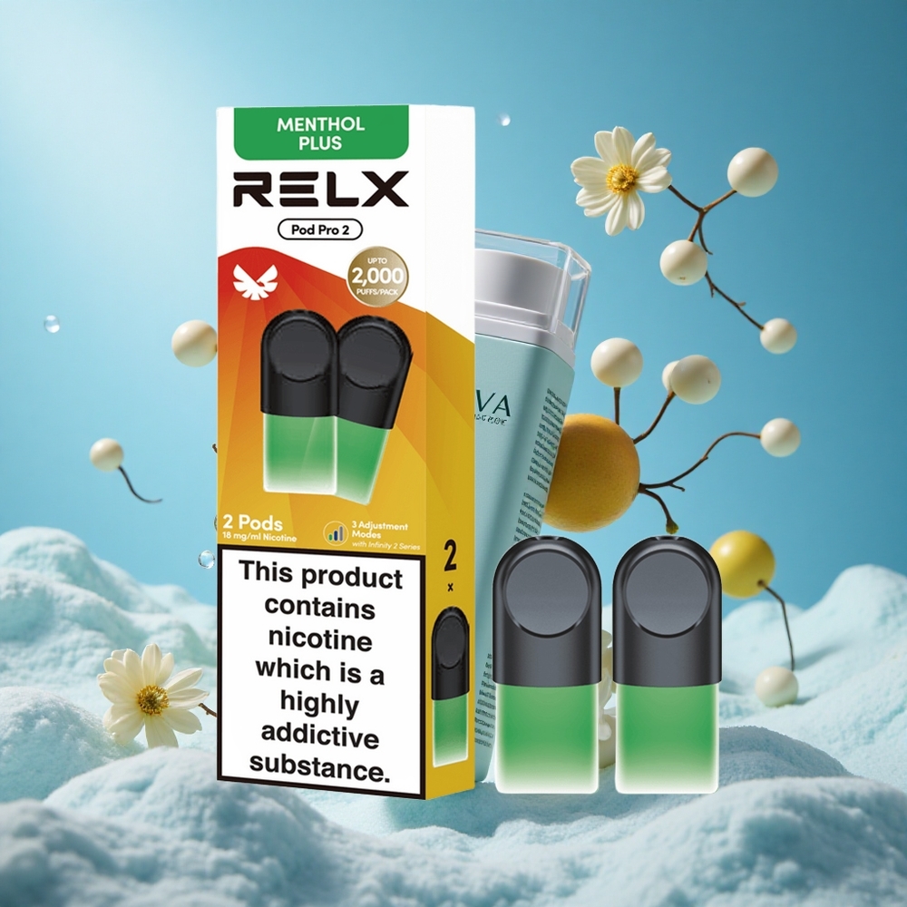 RELX Pod Pro 2 600 pufova Mint-Menthol Plus 3 nivoa podešavanja napona Serbia vape