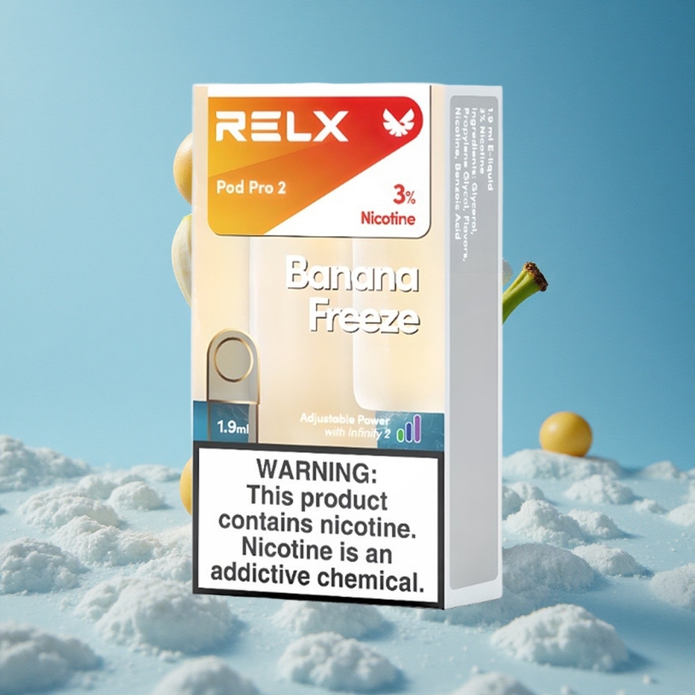 RELX Pod Pro 2 600 puševa Banana Freeze 19ml Serbia vape