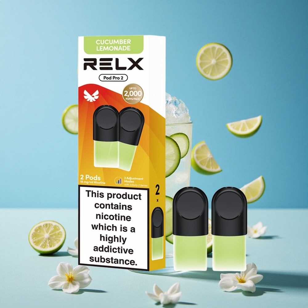 RELX Pod Pro 2 600 puševa Piće-Krastavac Limunada 19ml Serbia vape