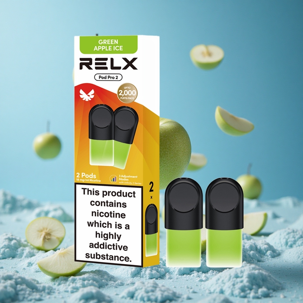 RELX Pod Pro 2 600 puševa Zeleno jabuko led Serbia vape