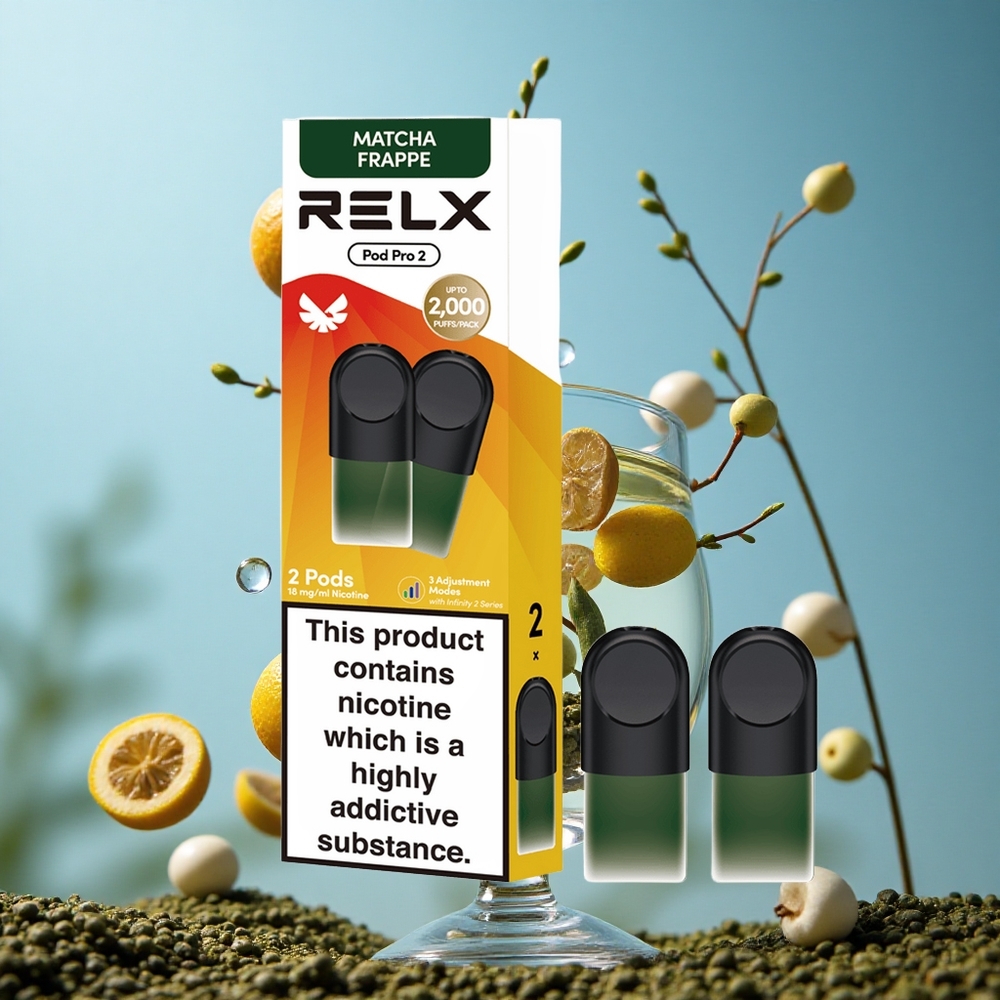 RELX Pod Pro 2 600 puševa Čaj-Matcha Frape Čaj 19ml kapacitet Serbia vape