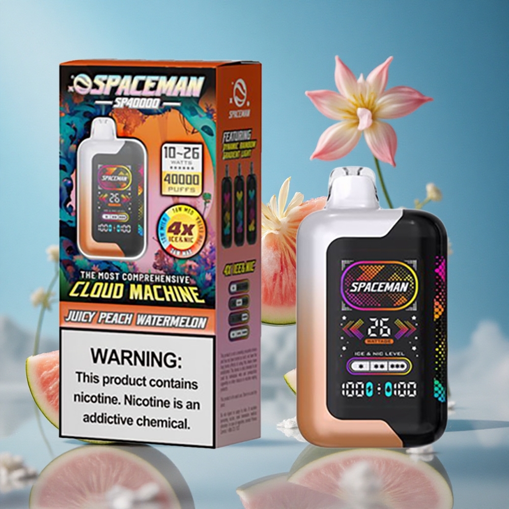 SMOK SPACEMAN SP40000 40000 Pufova Једнократни Вапе Sok od Breskve i Lubenice Serbia vape