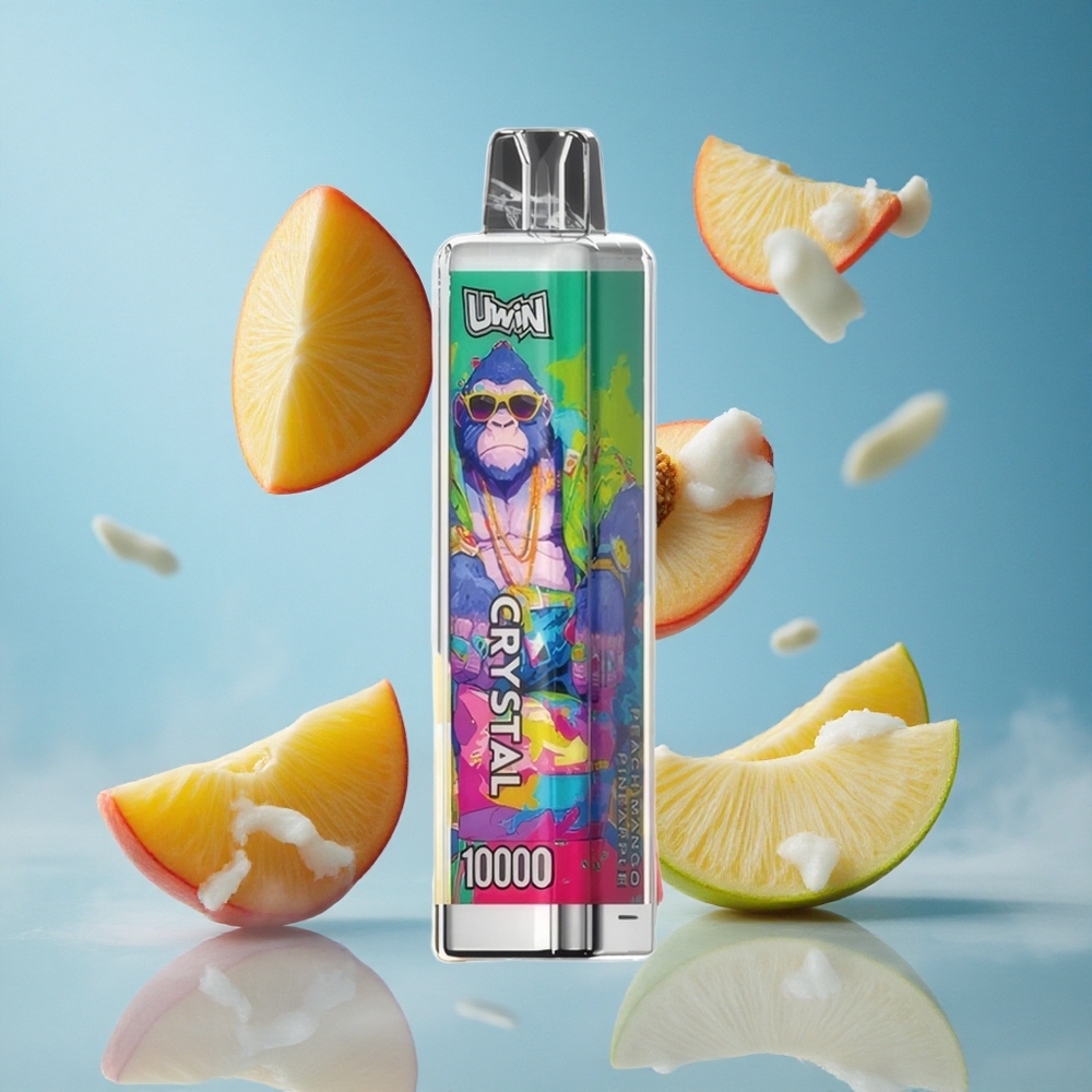 UWIN Crystal 10000 Puffs Brisak Mango Ananas Serbia vape sa РГБ Лигхтинг