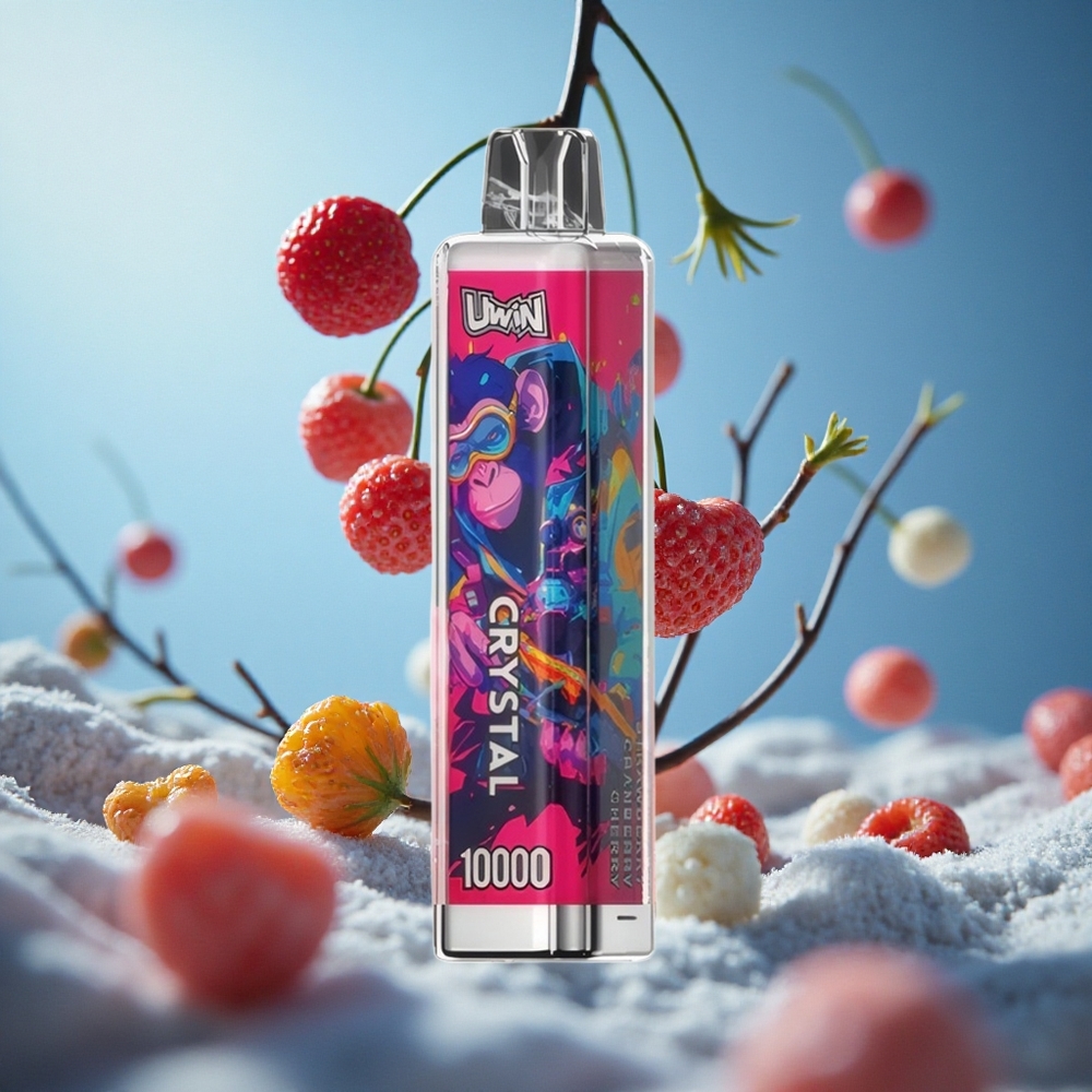 UWIN Crystal 10000 Puffs Jagoda Brusnica Trešnja RGB lights Serbia vape