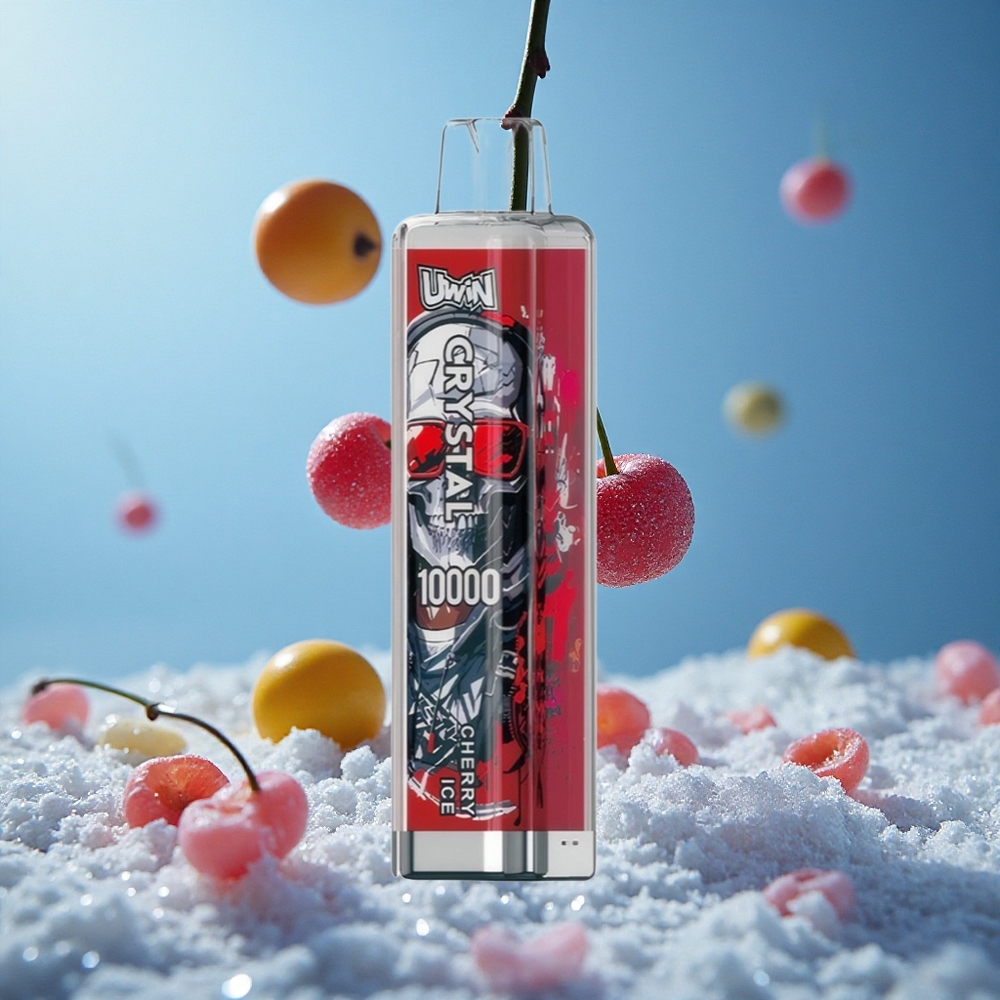 UWIN Crystal 10000 Puffs Trešnja Led Једнократни Вапе sa РГБ Лигхтинг Serbia vape