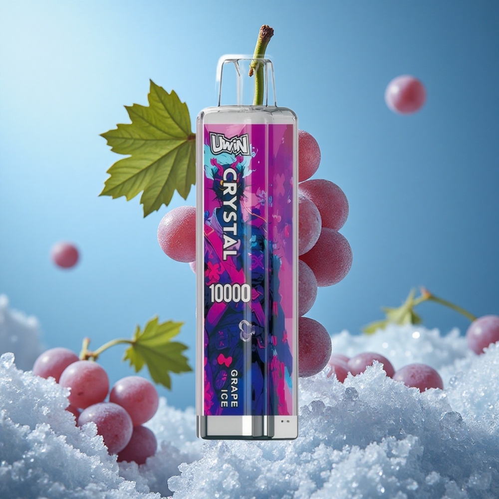UWIN Crystal 10000 Puffs Једнократни Вапе Grožđe Led Serbia vape sa РГБ Лигхтинг
