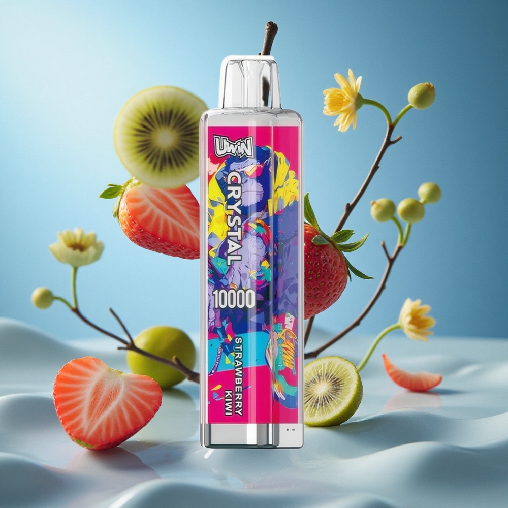 UWIN Crystal 10000 Puffs Једнократни Вапе Jagoda-Kivi sa РГБ Лигхтинг Serbia vape