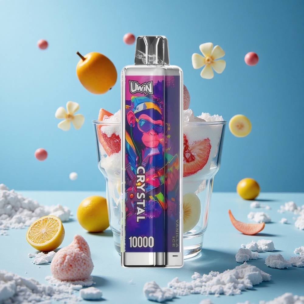 UWIN Crystal 10000 Puffs Једнократни Вапе Vanila Sladoled 18ml Serbia vape