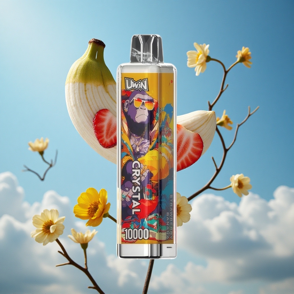 UWIN Kristal 10000 Pufova Aroma Jagoda Banana RGB svetla Serbia vape