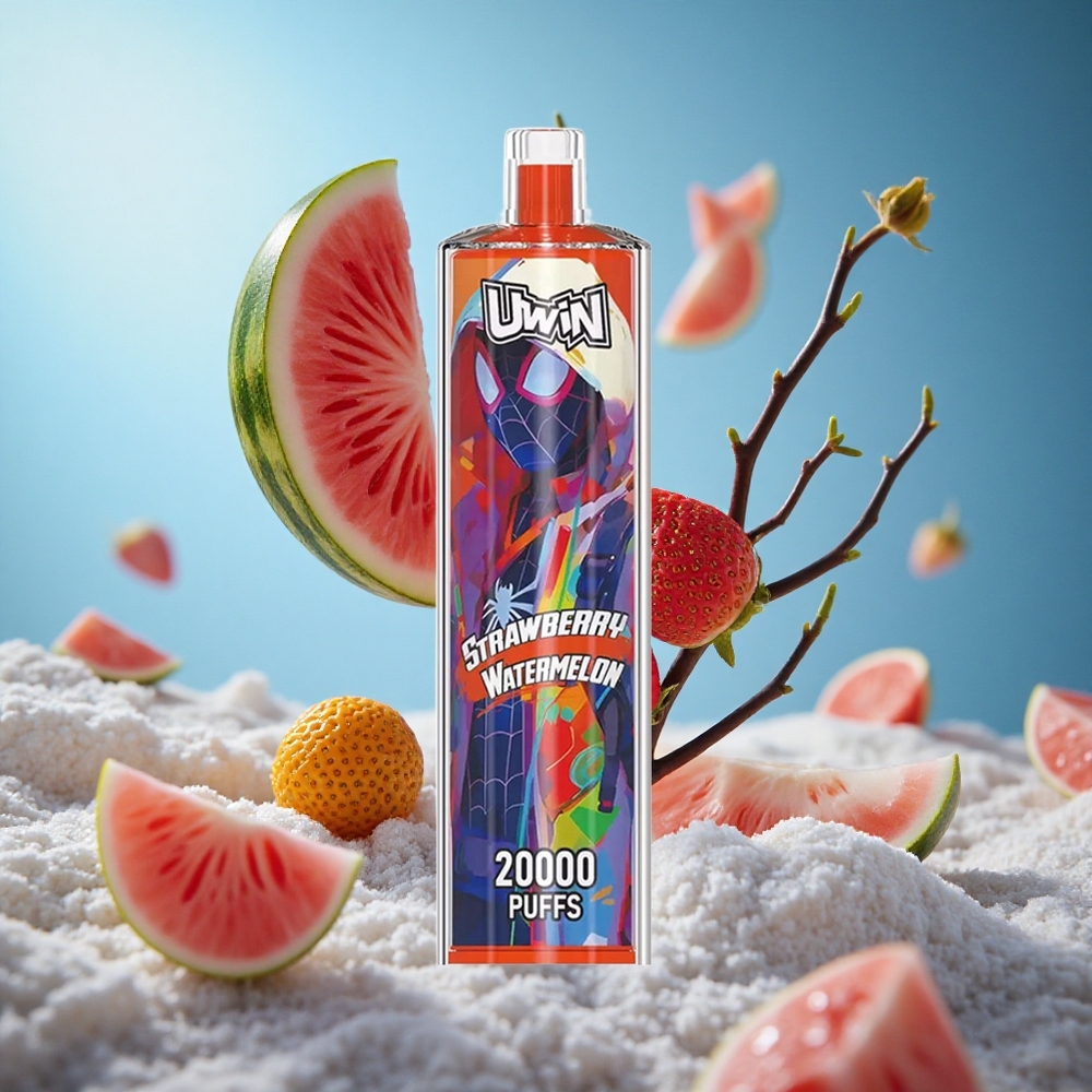 Uwin Shisha Hookah Crystal 20000 Puffs Jagoda Lubenica 22ml Kapacitet Serbia vape