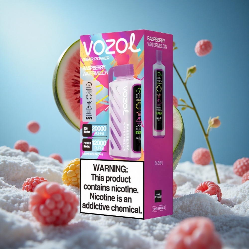 VOZOL Gear Power 20000 Puffs Дуал Месх Цоил Једнократни Вапе Malina Lubenica Serbia vape