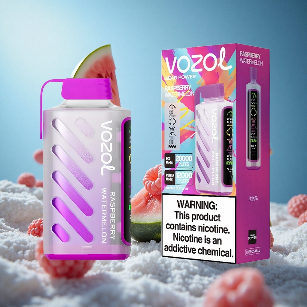 VOZOL Gear Power 20000 Puffs Дуал Месх Цоил Једнократни Вапе Malina Lubenica Serbia vape