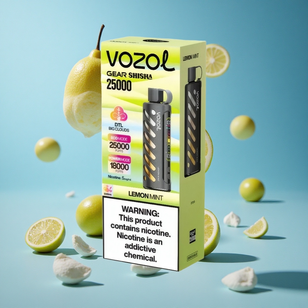 VOZOL Gear Shisha 25000 Puffs Limun Met Combination Serbia vape Дуал Месх Цоил Дуал Модес
