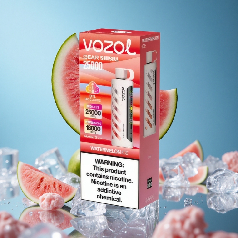 VOZOL Gear Shisha 25000 Puffs Lubenica Led Serbia vape Дуал Месх Цоил Дуал Модес