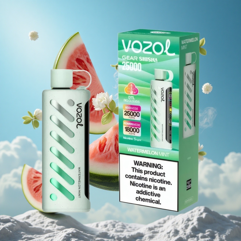 VOZOL Gear Shisha 25000 Puffs Lubenica Mentol 30 Ukusnih Aroma Serbia vape