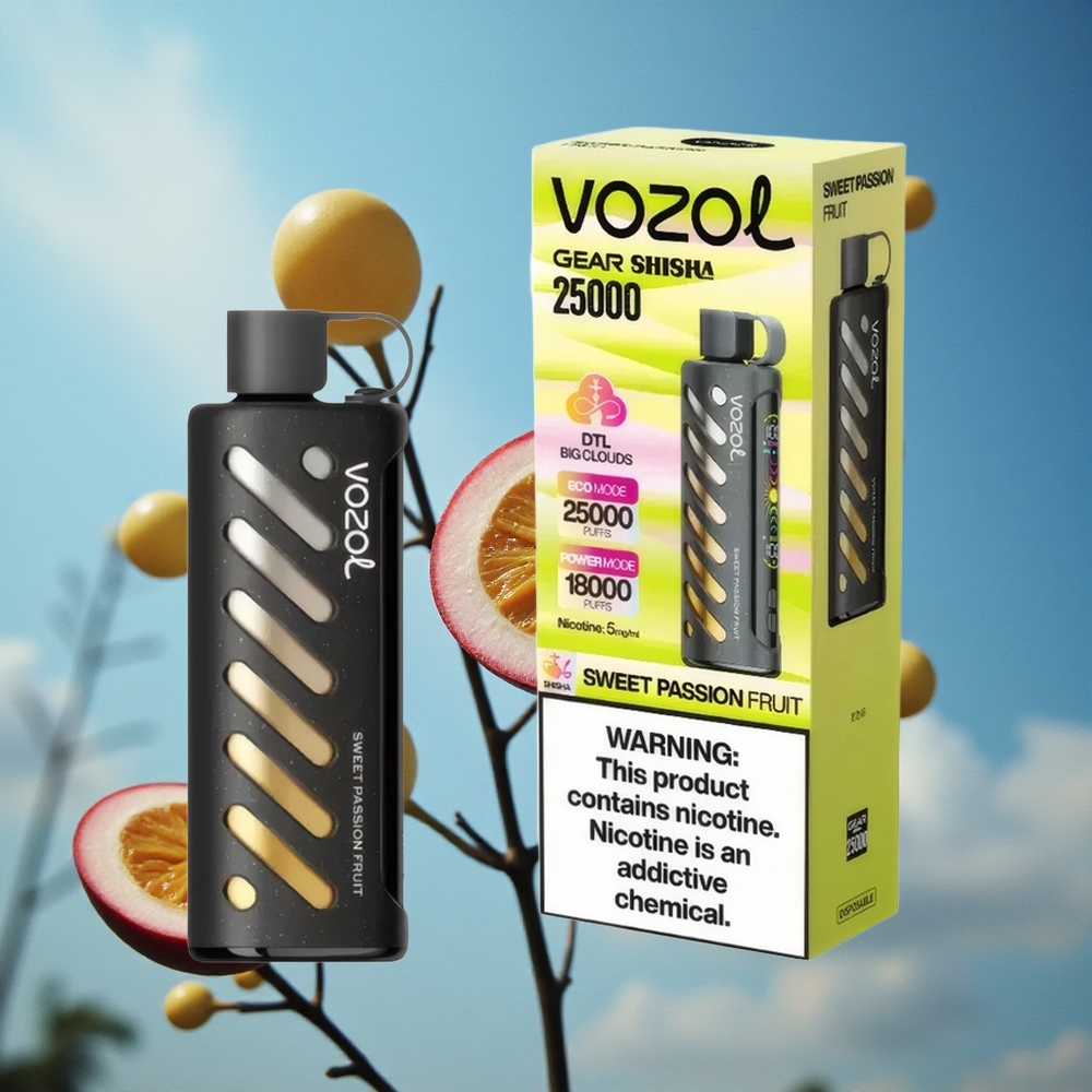 VOZOL Gear Shisha 25000 Puffs Slatka Pasiflora Serbia vape Дуал Месх Цоил Дуал Модес