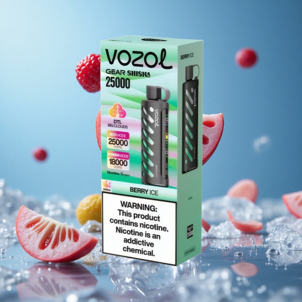 VOZOL Gear Shisha 25000 Puffs Једнократни Вапе Jagoda Led Serbia vape