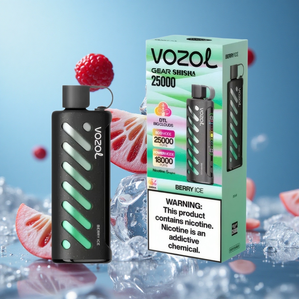 VOZOL Gear Shisha 25000 Puffs Једнократни Вапе Jagoda Led Serbia vape