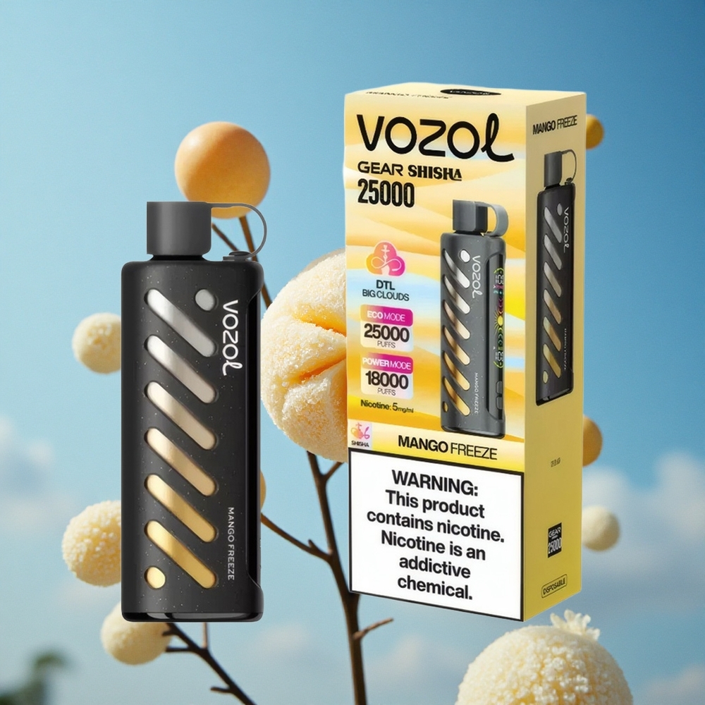 VOZOL Gear Shisha 25000 Puffs Једнократни Вапе Mango Zamrznuto 30 Ukusnih Aroma Serbia vape