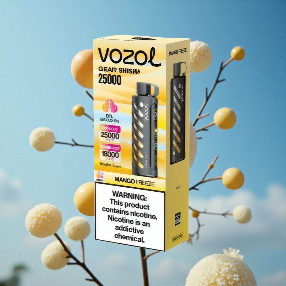 VOZOL Gear Shisha 25000 Puffs Једнократни Вапе Mango Zamrznuto 30 Ukusnih Aroma Serbia vape