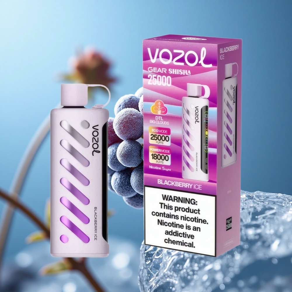 VOZOL Gear Shisha 25000 Puffs Дуал Месх Цоил Дуал Модес Borovnica Led Serbia vape