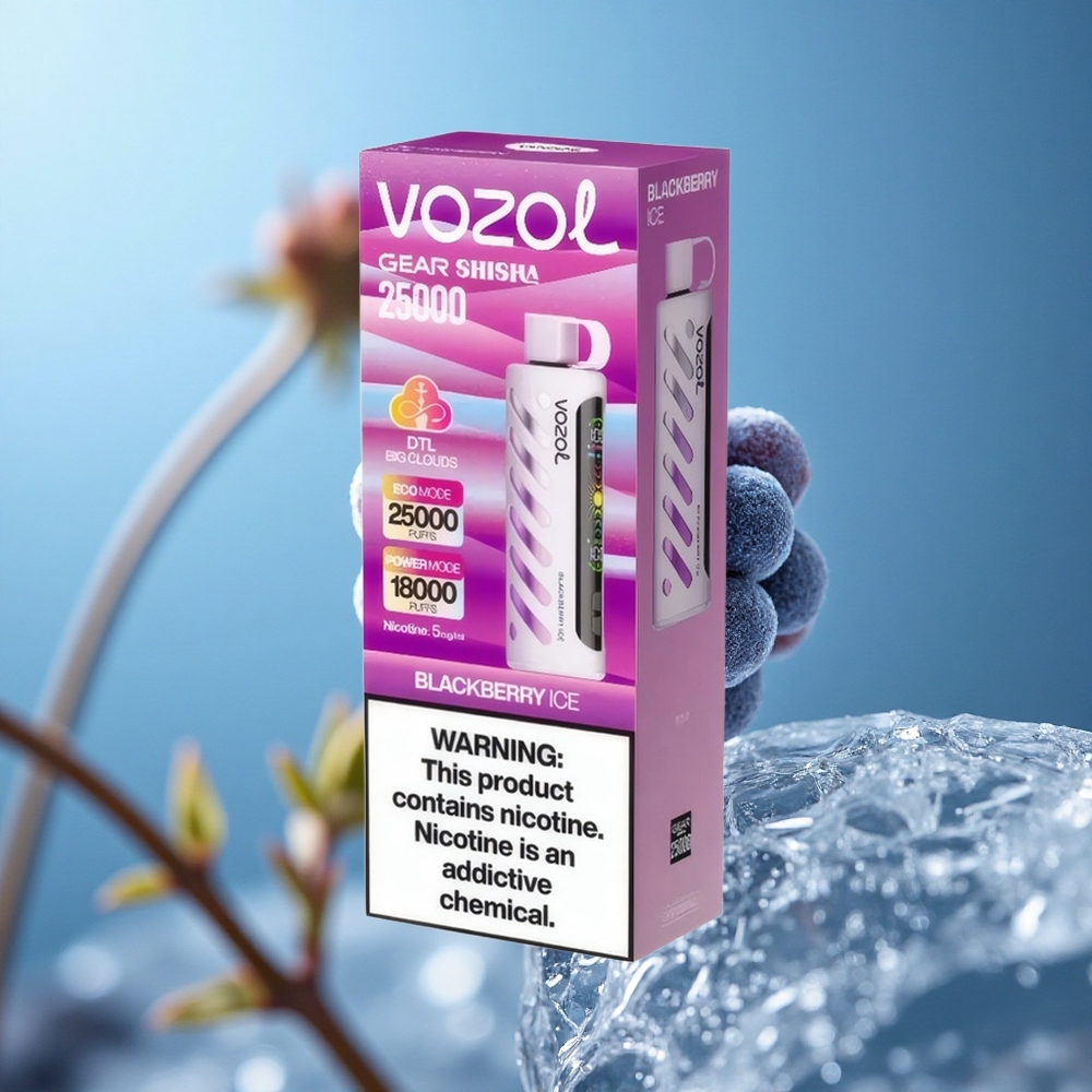 VOZOL Gear Shisha 25000 Puffs Дуал Месх Цоил Дуал Модес Borovnica Led Serbia vape