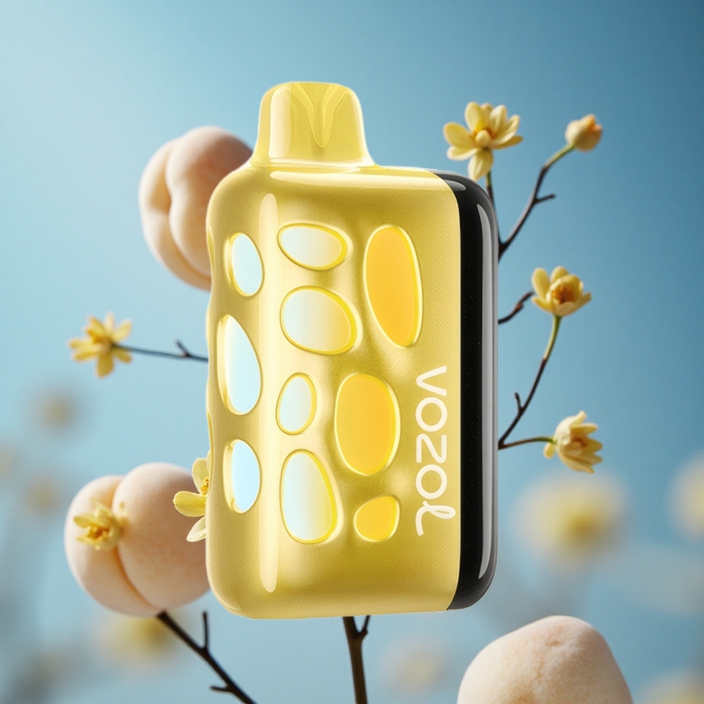 VOZOL RAVE 40000 Једнократни Вапе Mango Breskva (Mango Peach) 270 stepeni Žarki Glow Dizajn Serbia vape