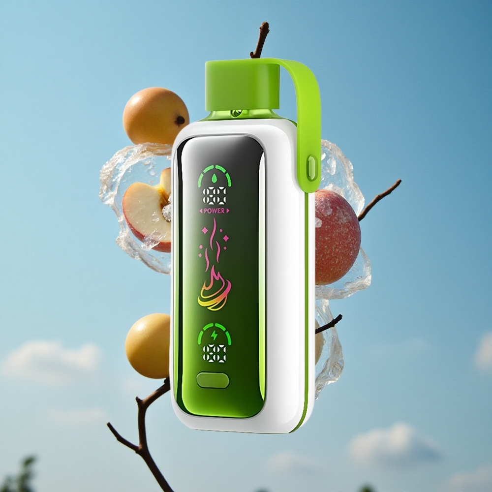 VOZOL Star 20000 Puffs Dvostruko Jabuka Led Једнократни Вапе 22 HD ogledalo ekran Serbia vape