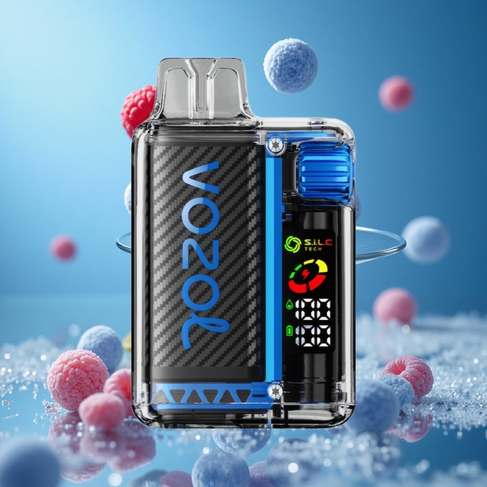 VOZOL Vista 20000 Puffs Једнократни Вапе Plavi Malina Led Serbia vape sa OLED ekranom