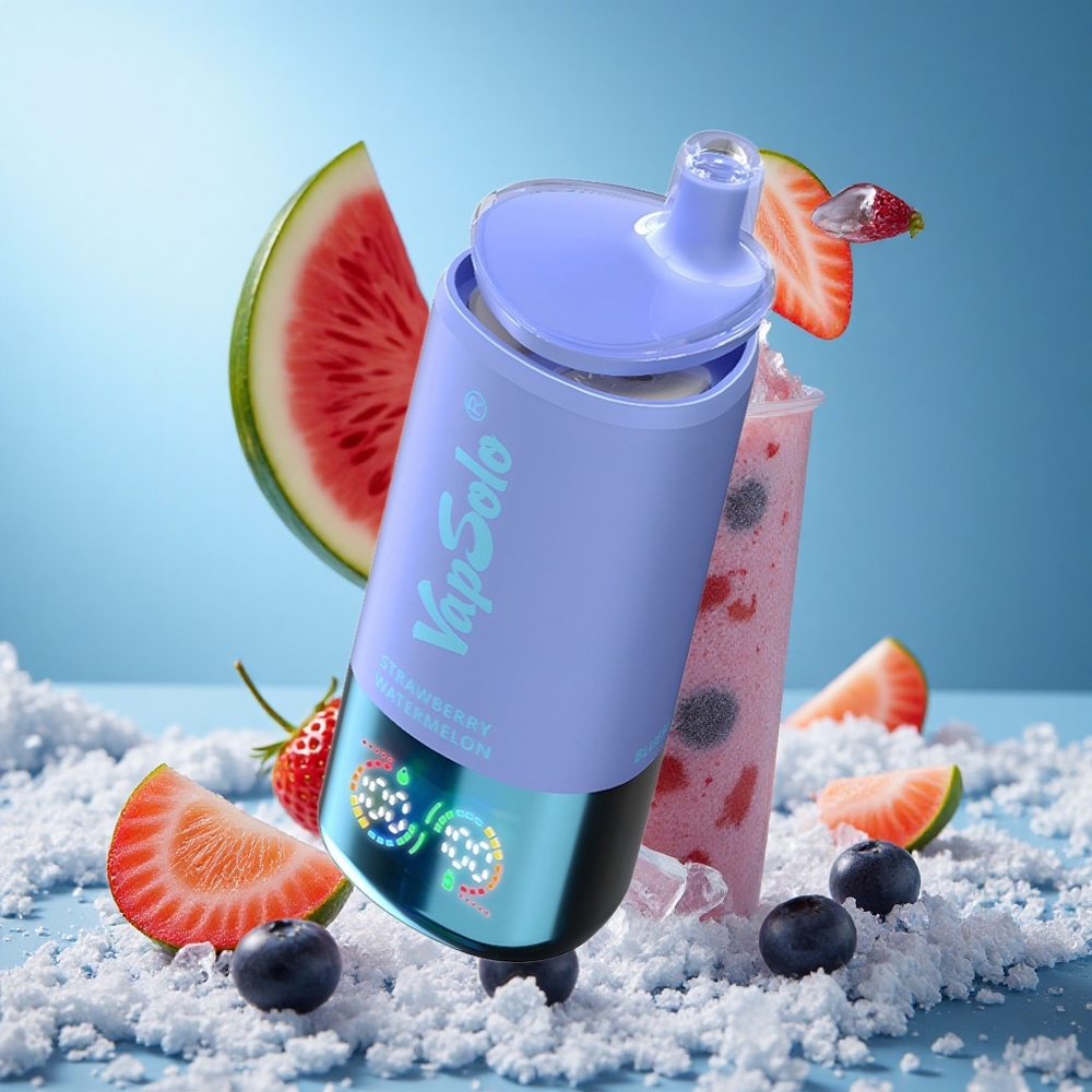 VapSolo Triple 30000 Puffs 40ml E-Liquid Jagoda Lubenica  Borovnica Led Serbia vape