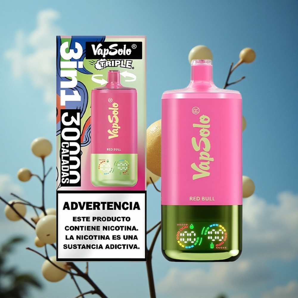 VapSolo Triple 30000 Puffs 40ml E-Liquid Red Bull (Crveni bik) Serbia vape