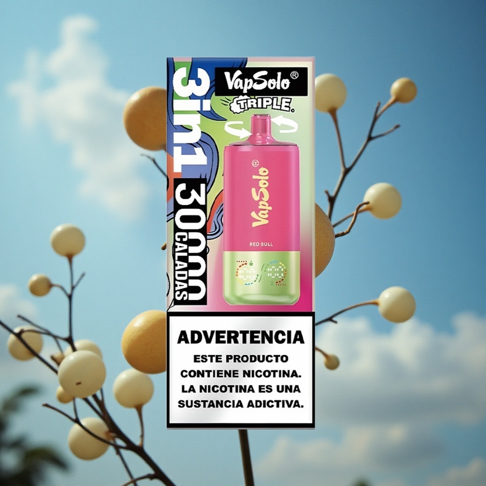 VapSolo Triple 30000 Puffs 40ml E-Liquid Red Bull (Crveni bik) Serbia vape