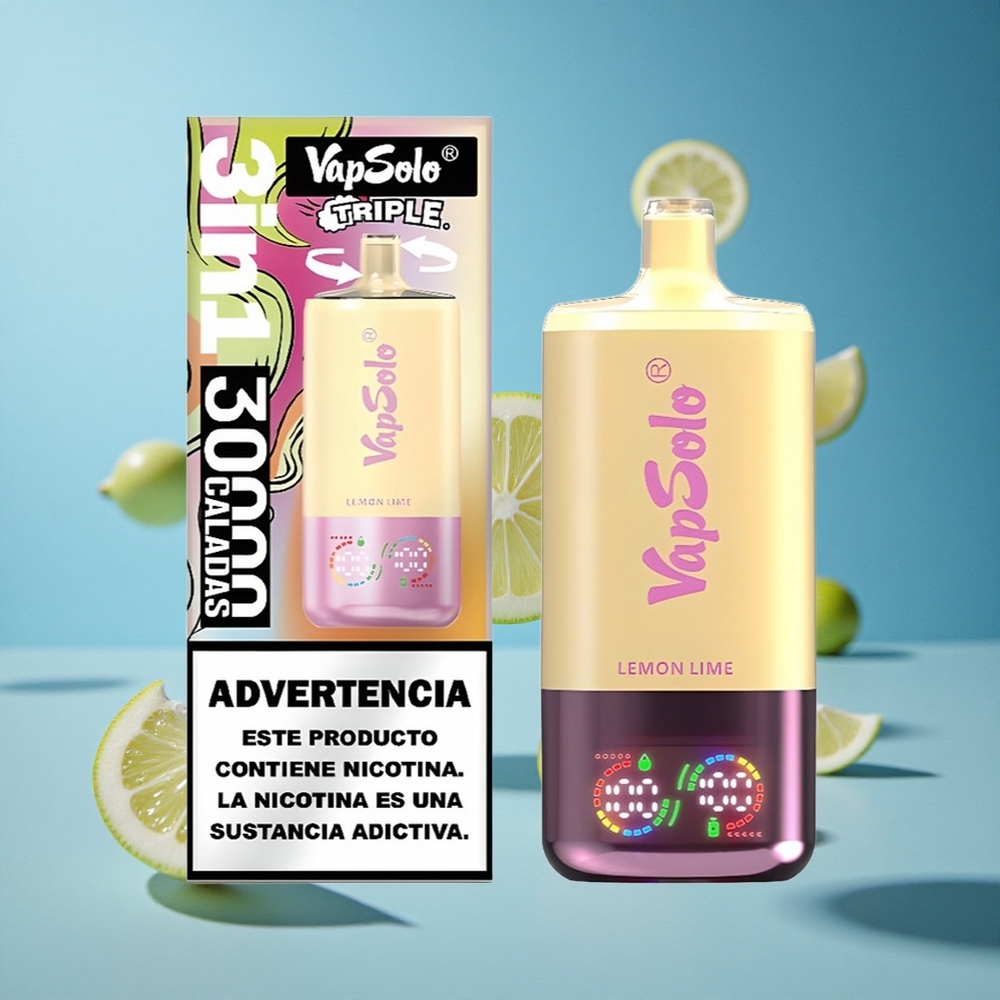 VapSolo Triple 30000 Puffs Limun-Limetа 40ml Serbia vape