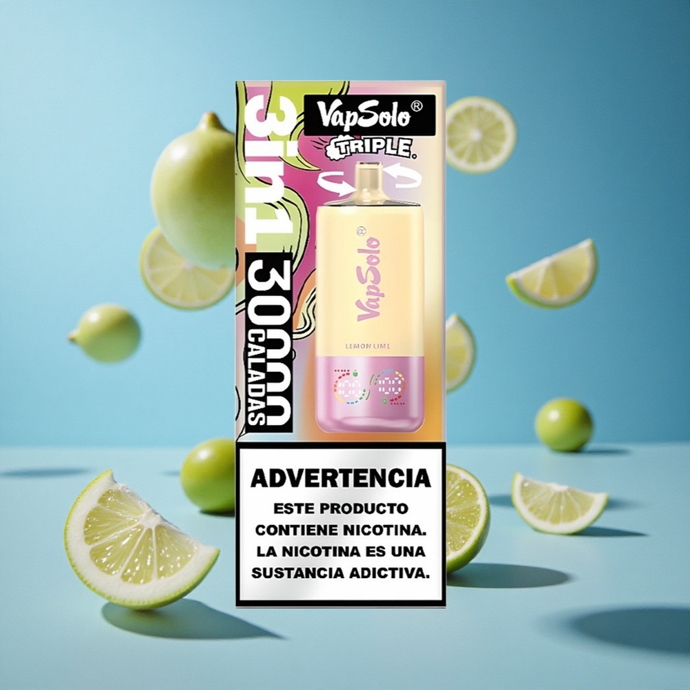 VapSolo Triple 30000 Puffs Limun-Limetа 40ml Serbia vape