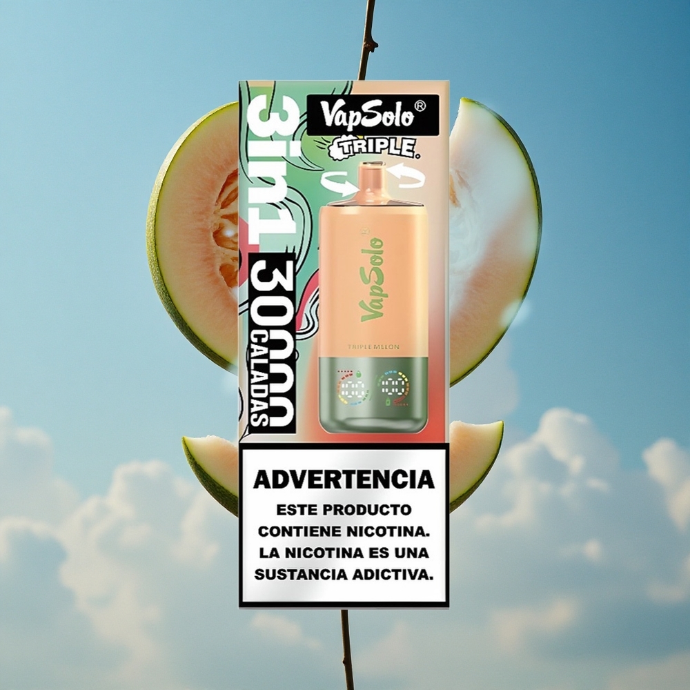 VapSolo Triple 30000 Puffs Trostruka dinja 40ml Serbia vape