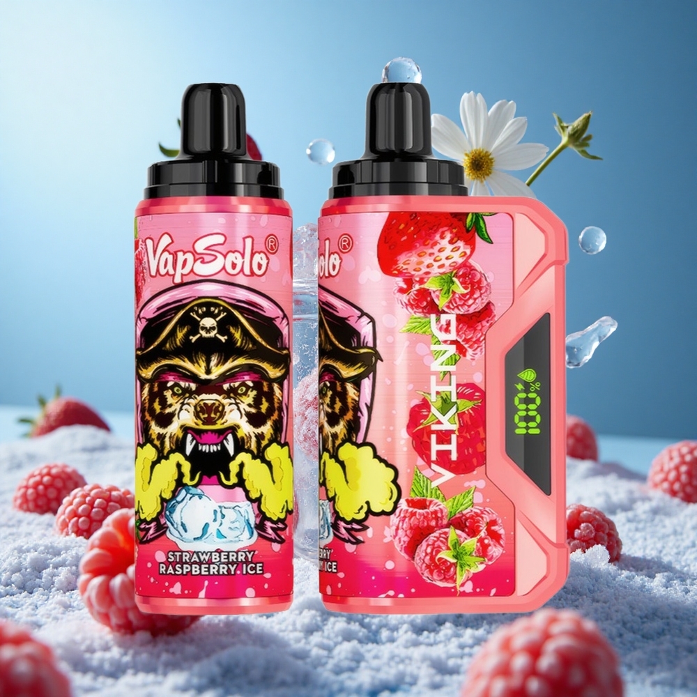 VapSolo VIKING 12000 Puffs Једнократни Вапе Jagoda Malina Ledena 22ml Serbia vape