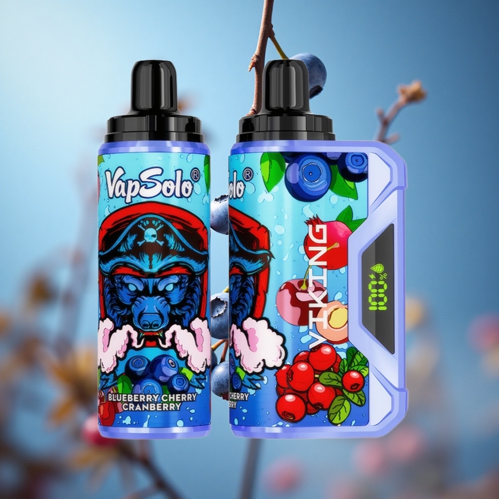 VapSolo VIKING 12000 Pufova Једнократни Вапе Borovnica Trešnja Brusnica 22ml Serbia vape