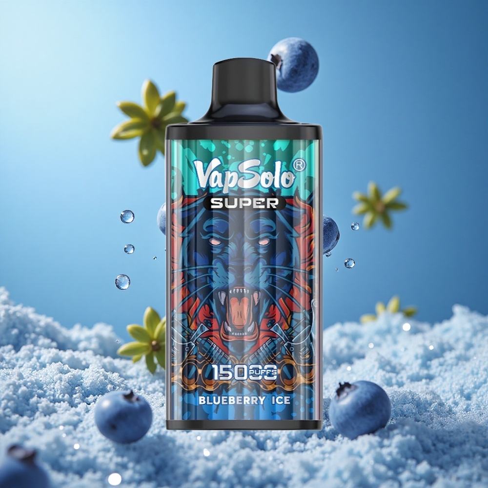 Vapsolo Super 15000 Puffs Borovnica Led Једнократни Вапе 850mah Месх Цоил Serbia vape