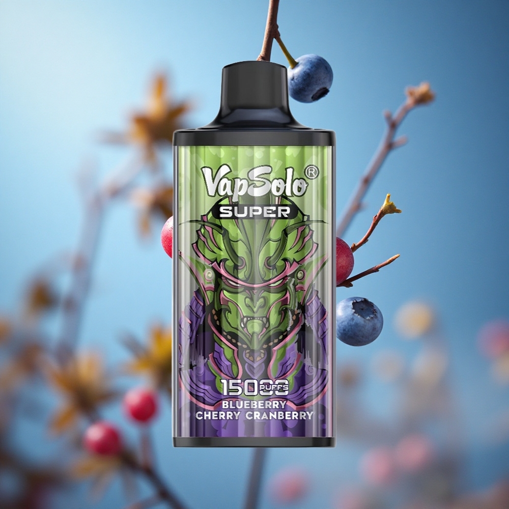 Vapsolo Super 15000 Puffs Једнократни Вапе Borovnica Trešnja Brusnica 40ml Serbia vape