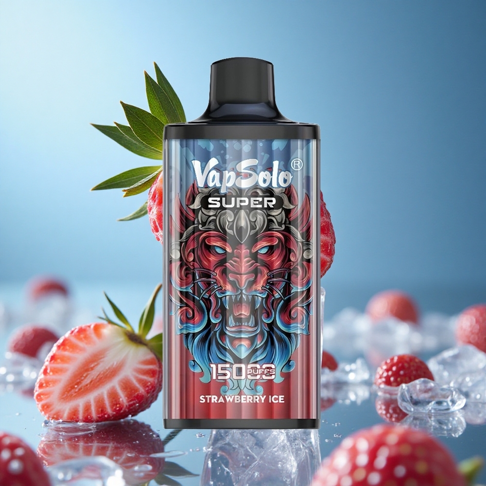 Vapsolo Super 15000 Puffs Једнократни Вапе Jagoda Led 40ml Serbia vape