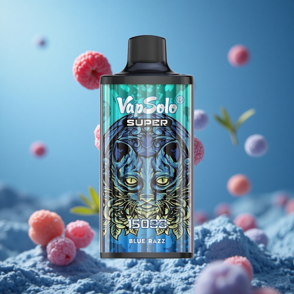 Vapsolo Super 15000 Puffs Једнократни Вапе Plavi Malina 40ml Serbia vape