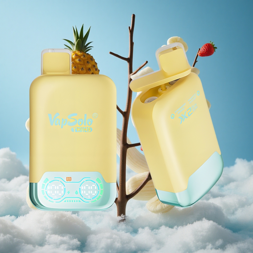 Vapsolo Twins 20000 Puffs Једнократни Вапе Ananas Kokos  Jagoda Banana Tip C punjenja Serbia vape