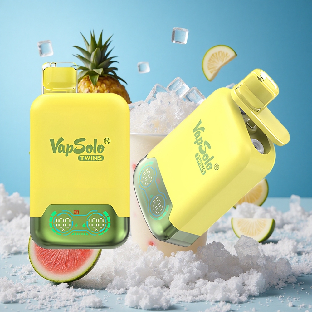 Vapsolo Twins 20000 Puffs Једнократни Вапе Ananas Kokos i Lubenica Led 40 ml Serbia vape