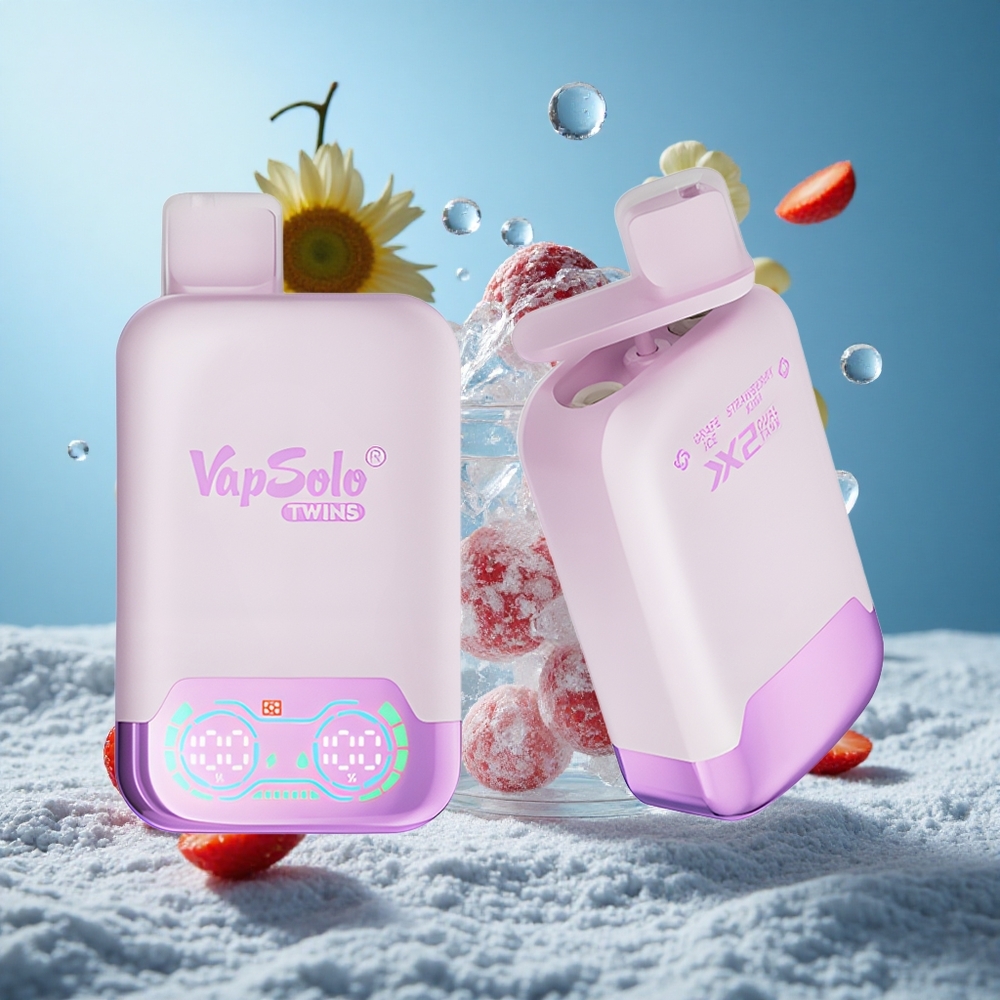 Vapsolo Twins 20000 Puffs Једнократни Вапе Grožđe Led  Jagoda Kivi 40ml Serbia vape