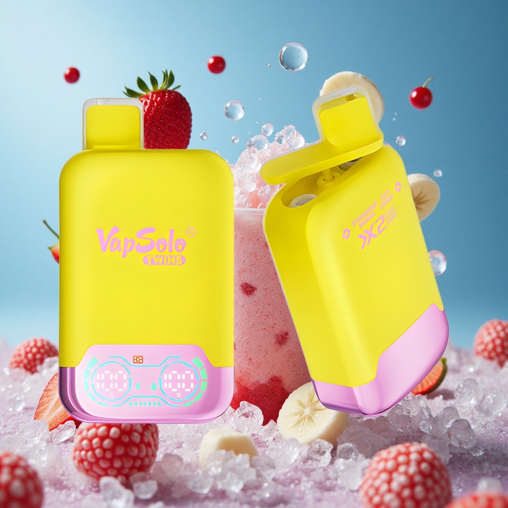 Vapsolo Twins 20000 Puffs Једнократни Вапе Jagoda Banana  Fizzy Trešnja sa 40 ml E-Liquid Serbia vape