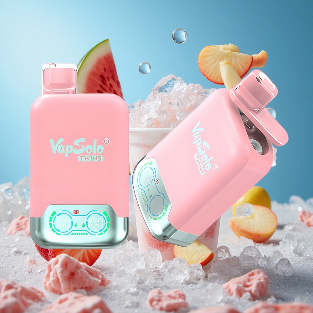 Vapsolo Twins 20000 Puffs Једнократни Вапе Jagoda Led  Mango Breskva Lubenica 40ml Serbia vape