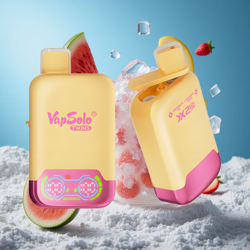 Vapsolo Twins 20000 Puffs Једнократни Вапе Lubenica Led  Jagoda Mango 40 ml Serbia vape