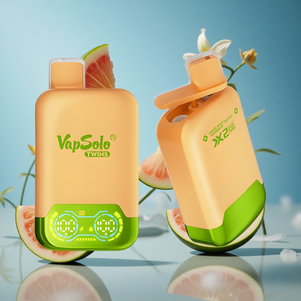 Vapsolo Twins 20000 Puffs Једнократни Вапе Narandža Mango Lubenica  Red Bull 40ml Serbia vape