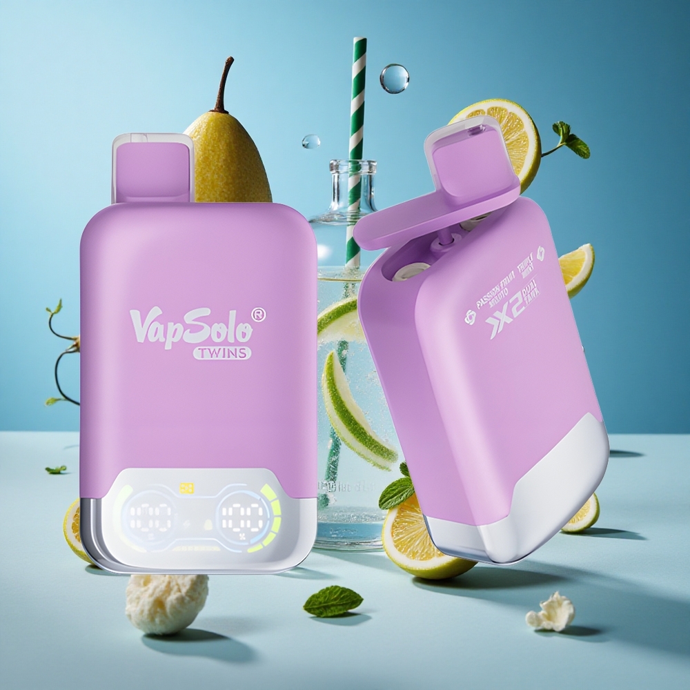 Vapsolo Twins 20000 Puffs Једнократни Вапе Passion Fruit Mojito  Triple Mint 40ml Serbia vape